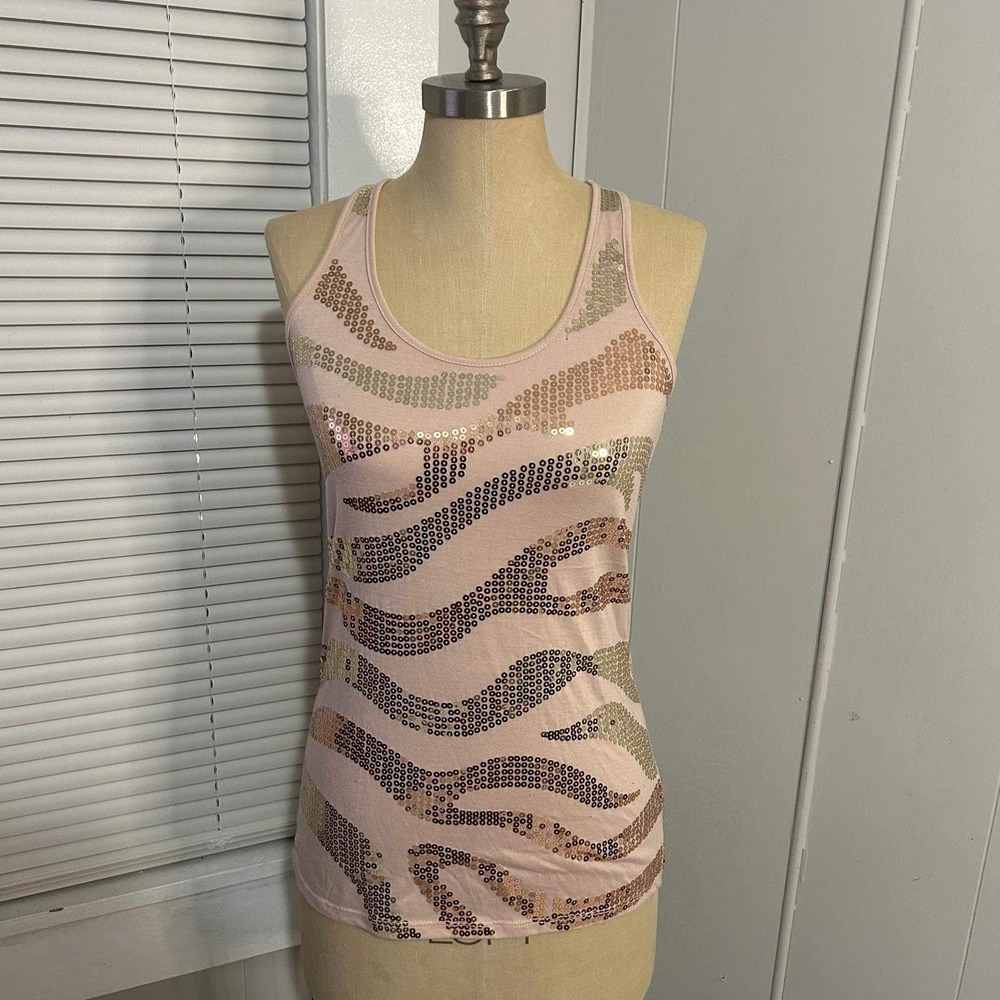 y2k Almost Famous sequin tank top size M